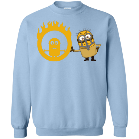 Sweatshirts Light Blue / Small Mad Minion Crewneck Sweatshirt