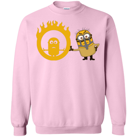 Sweatshirts Light Pink / Small Mad Minion Crewneck Sweatshirt