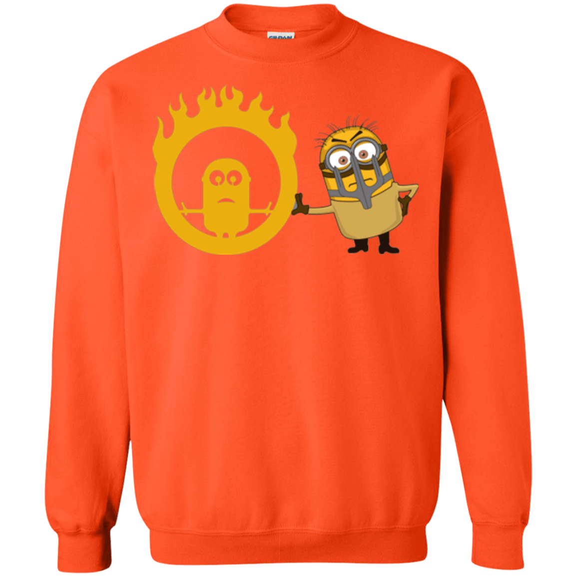 Sweatshirts Orange / Small Mad Minion Crewneck Sweatshirt