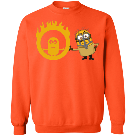 Sweatshirts Orange / Small Mad Minion Crewneck Sweatshirt