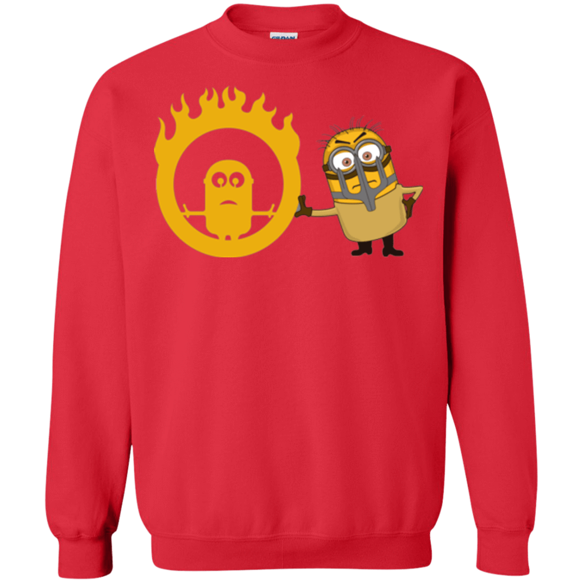 Sweatshirts Red / Small Mad Minion Crewneck Sweatshirt