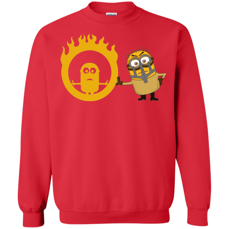 Sweatshirts Red / Small Mad Minion Crewneck Sweatshirt