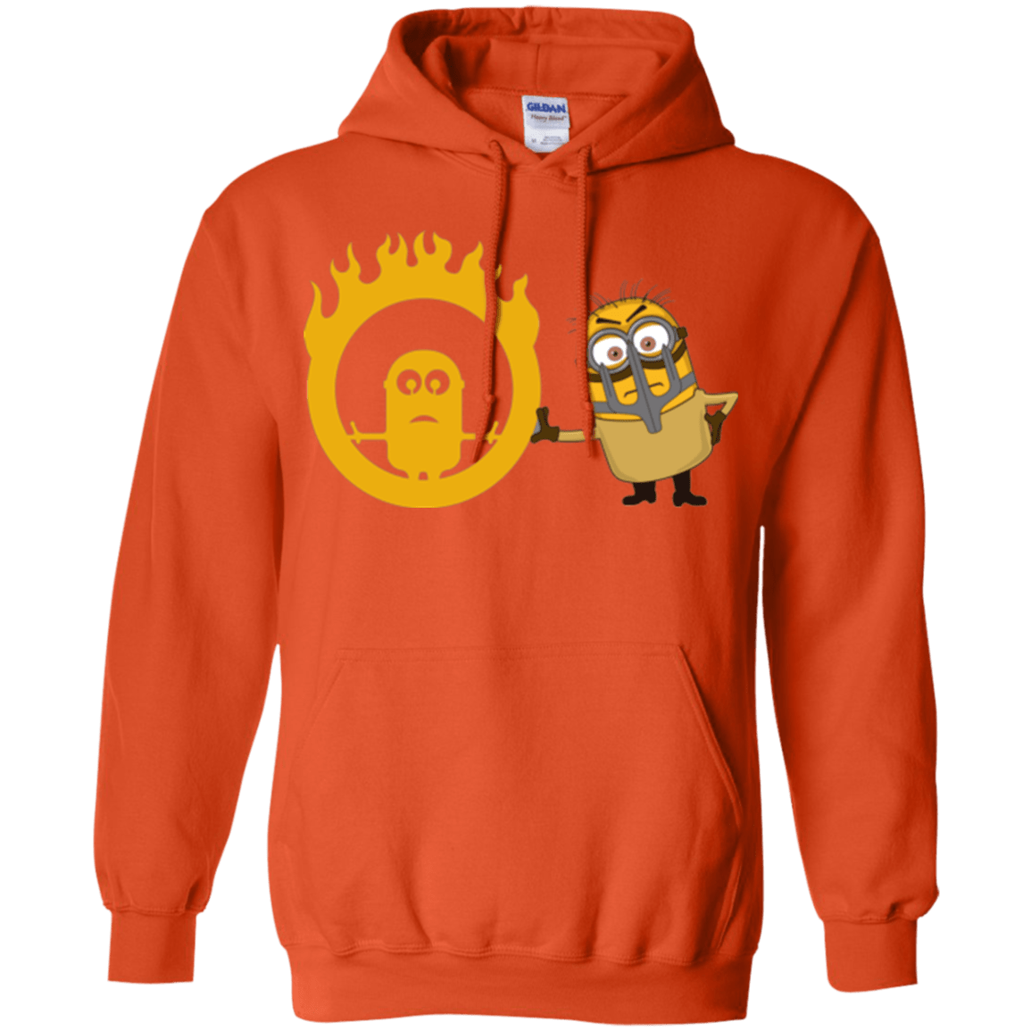 Sweatshirts Orange / Small Mad Minion Pullover Hoodie