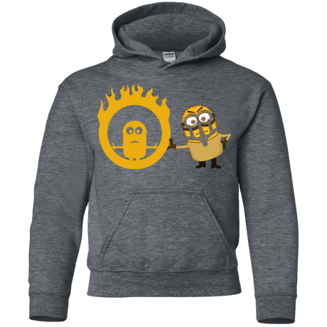 Sweatshirts Dark Heather / YS Mad Minion Youth Hoodie