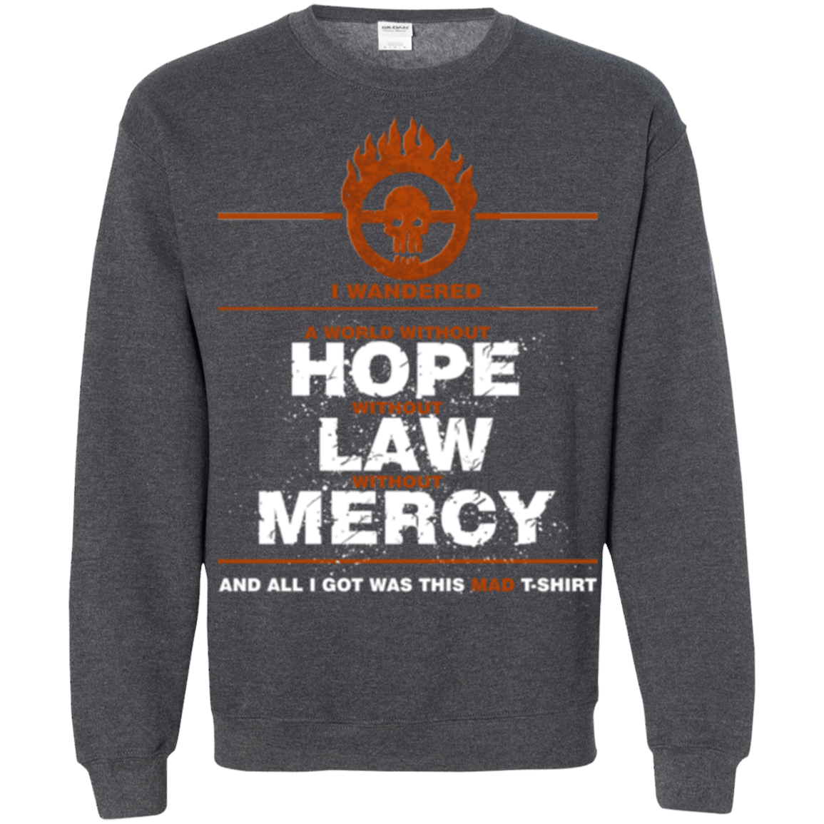 Sweatshirts Dark Heather / Small MAD Tee Crewneck Sweatshirt