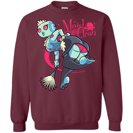 Sweatshirts Maroon / Small Made To Clean Crewneck Sweatshirt