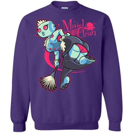 Sweatshirts Purple / Small Made To Clean Crewneck Sweatshirt