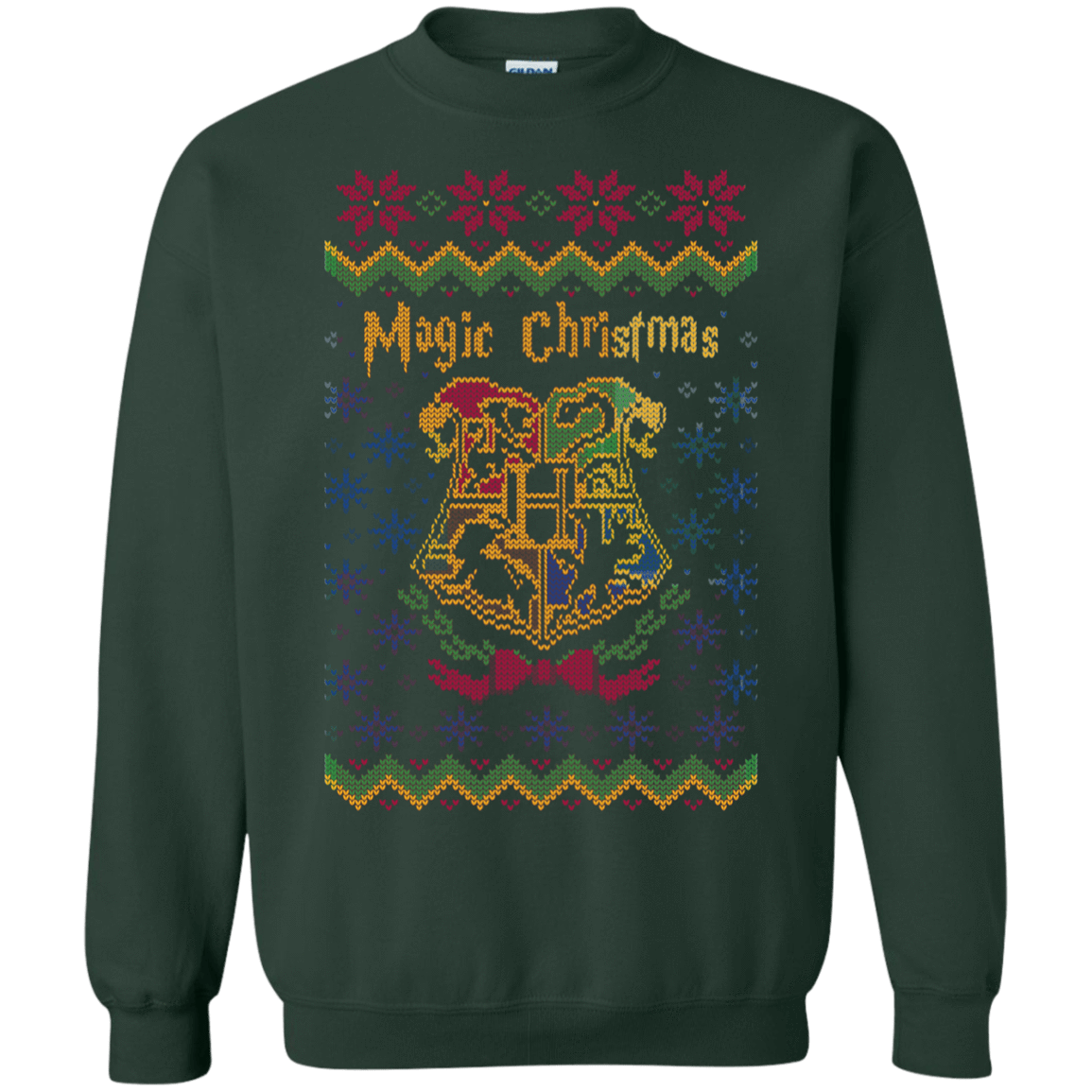 Sweatshirts Forest Green / Small Magic Christmas Crewneck Sweatshirt