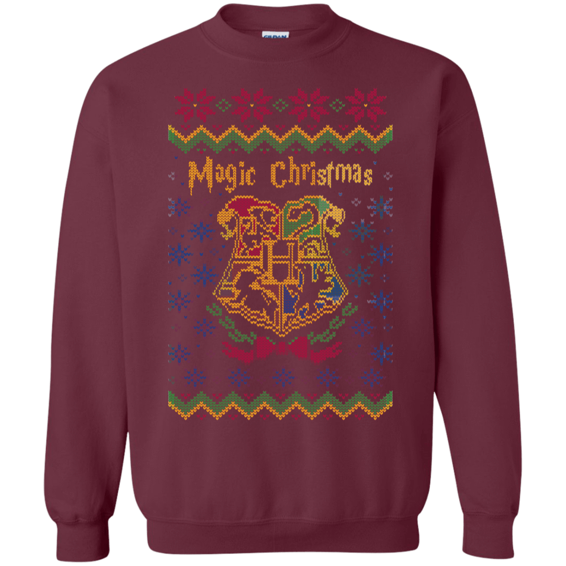 Sweatshirts Maroon / Small Magic Christmas Crewneck Sweatshirt