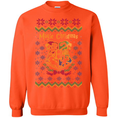 Sweatshirts Orange / Small Magic Christmas Crewneck Sweatshirt