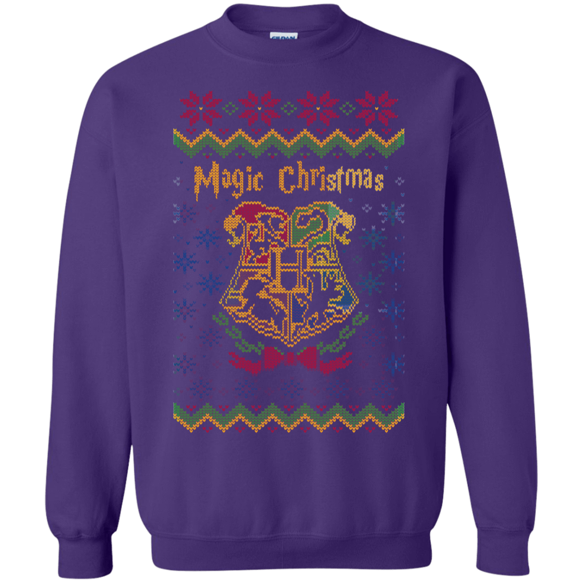 Sweatshirts Purple / Small Magic Christmas Crewneck Sweatshirt