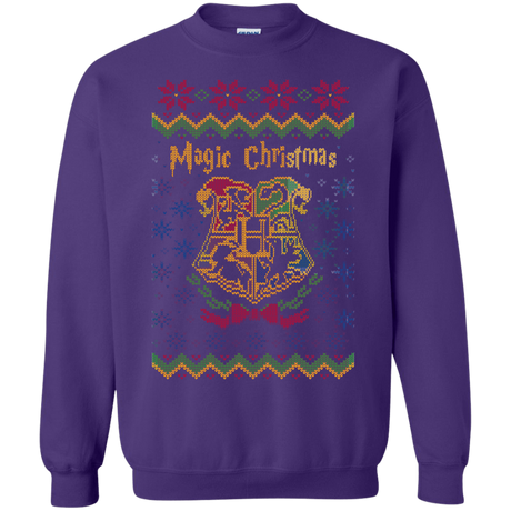 Sweatshirts Purple / Small Magic Christmas Crewneck Sweatshirt