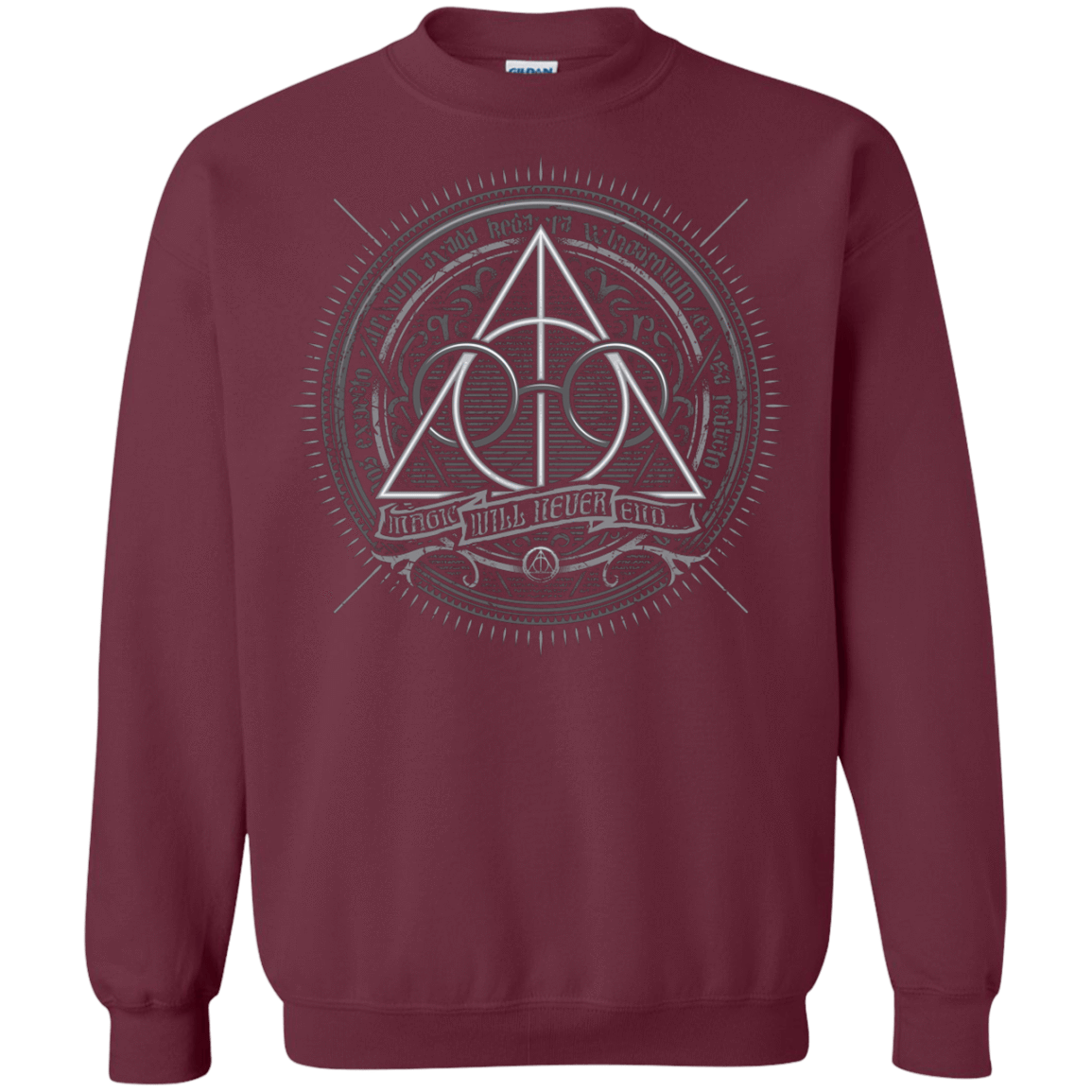Sweatshirts Maroon / Small Magic Will Never End Crewneck Sweatshirt
