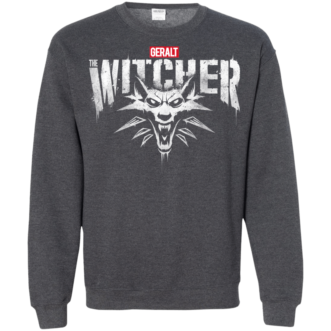 Sweatshirts Dark Heather / S Magic Wolf Crewneck Sweatshirt
