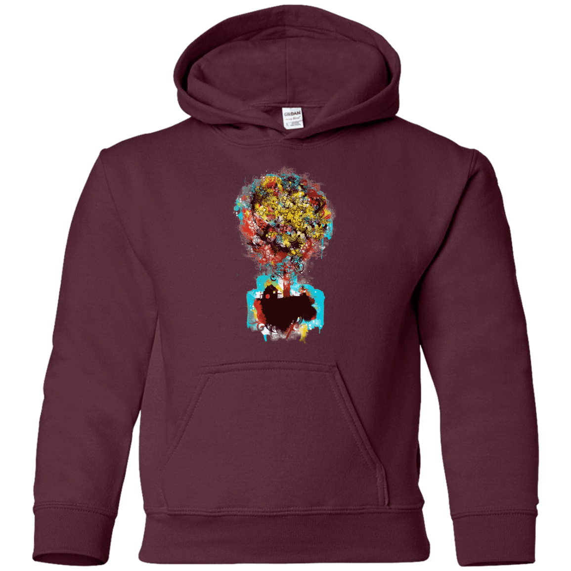 Sweatshirts Maroon / YS Magical Tree Youth Hoodie