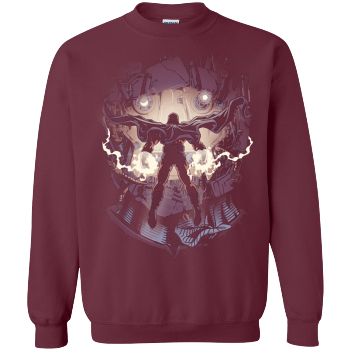 Sweatshirts Maroon / Small Magnetic Confrontation Crewneck Sweatshirt