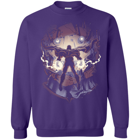Sweatshirts Purple / Small Magnetic Confrontation Crewneck Sweatshirt