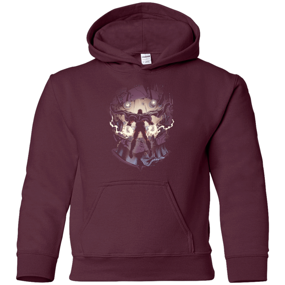 Sweatshirts Maroon / YS Magnetic Confrontation Youth Hoodie