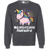 Sweatshirts Dark Heather / S Majestically Awkward Crewneck Sweatshirt