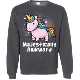 Sweatshirts Dark Heather / S Majestically Awkward Crewneck Sweatshirt