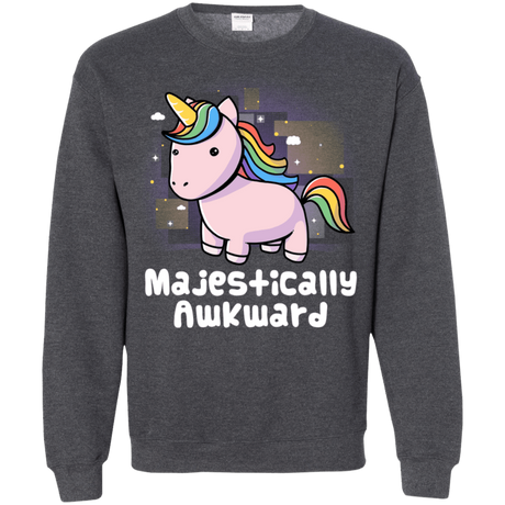 Sweatshirts Dark Heather / S Majestically Awkward Crewneck Sweatshirt