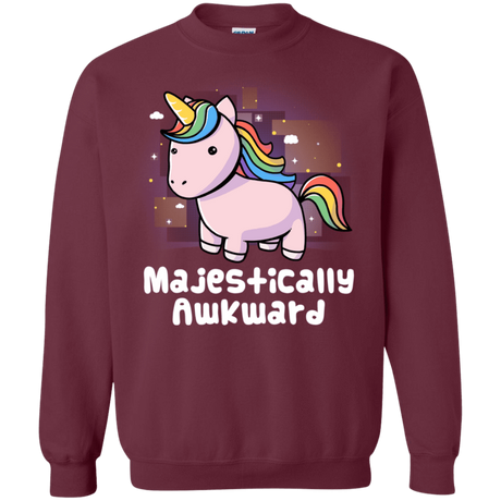 Sweatshirts Maroon / S Majestically Awkward Crewneck Sweatshirt