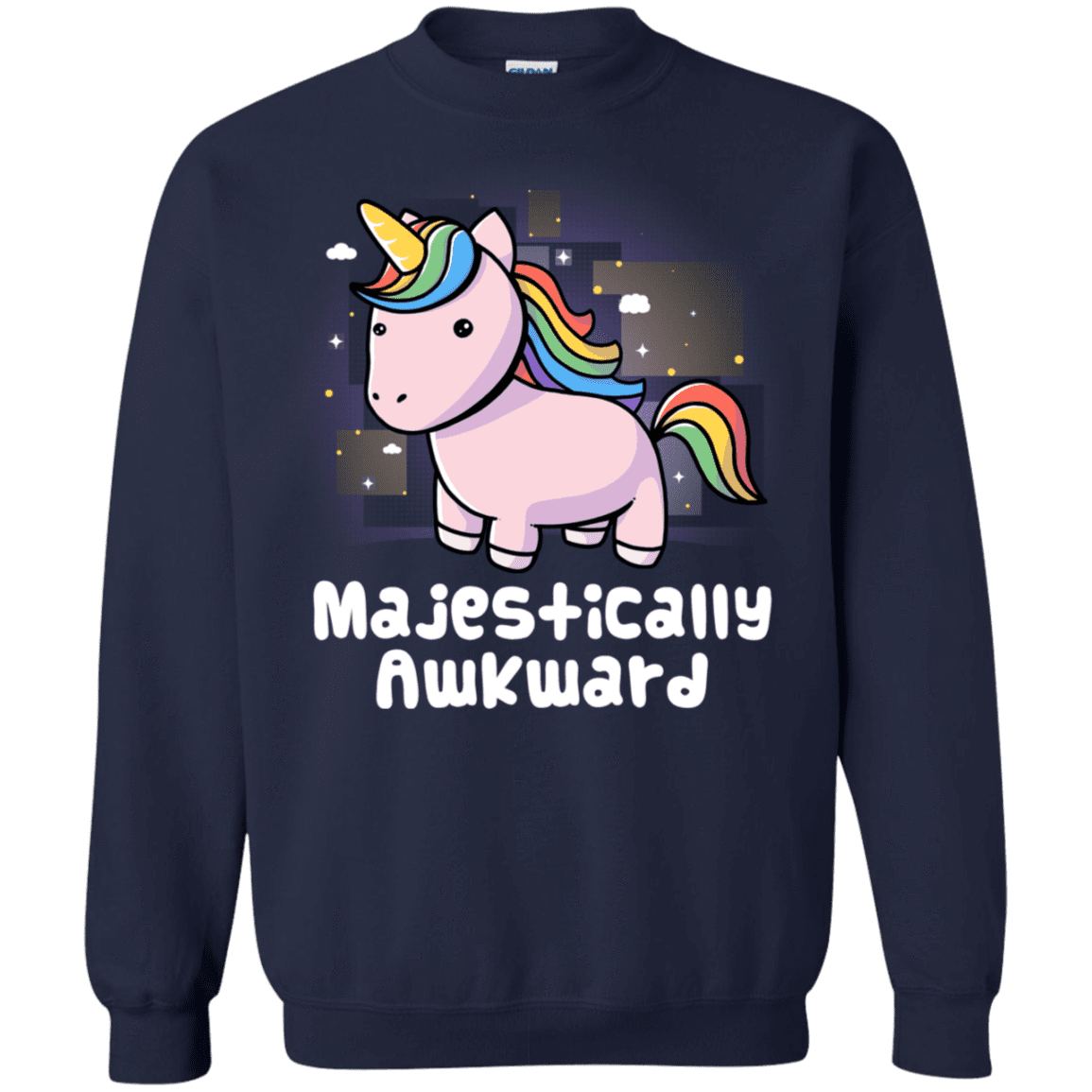 Sweatshirts Navy / S Majestically Awkward Crewneck Sweatshirt