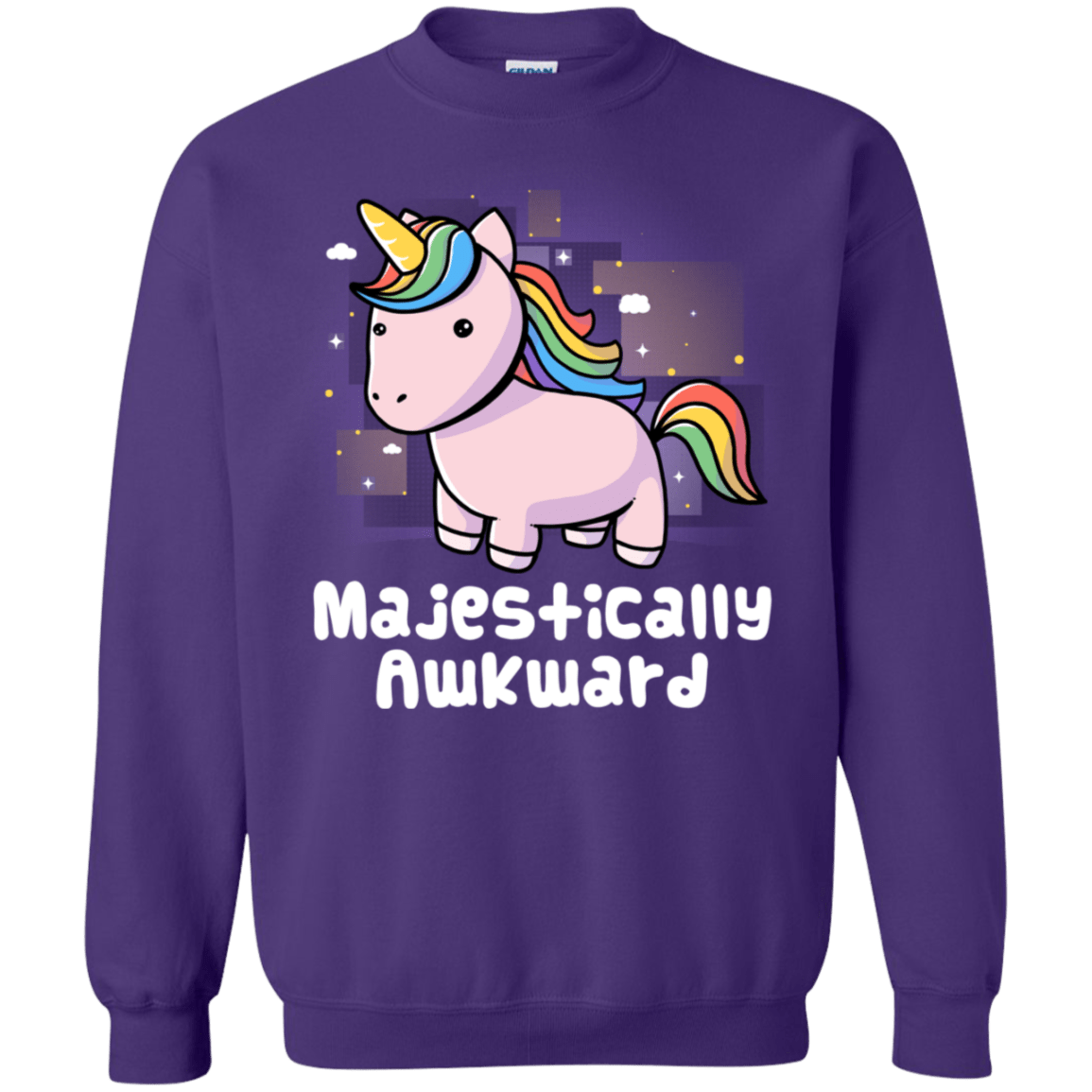 Sweatshirts Purple / S Majestically Awkward Crewneck Sweatshirt