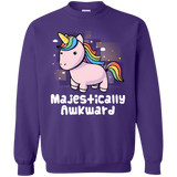 Sweatshirts Purple / S Majestically Awkward Crewneck Sweatshirt