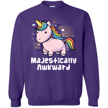 Sweatshirts Purple / S Majestically Awkward Crewneck Sweatshirt