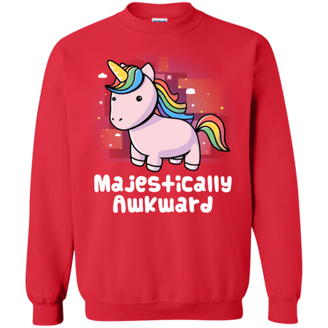 Sweatshirts Red / S Majestically Awkward Crewneck Sweatshirt