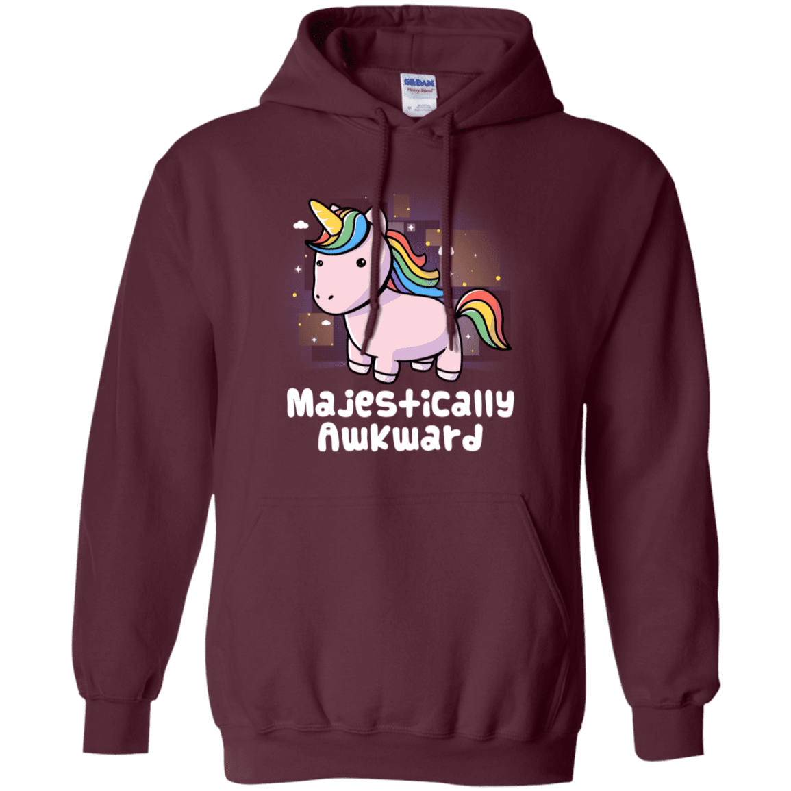 Sweatshirts Maroon / S Majestically Awkward Pullover Hoodie