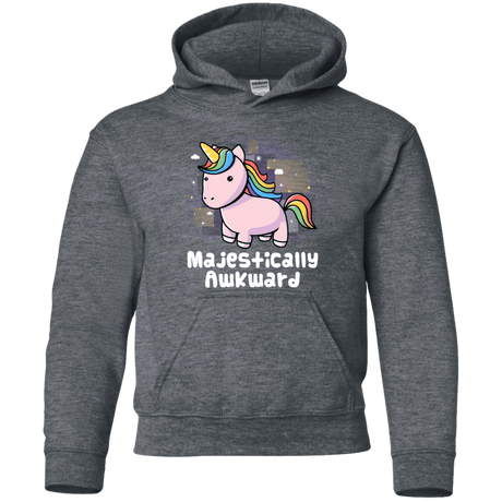 Sweatshirts Dark Heather / YS Majestically Awkward Youth Hoodie