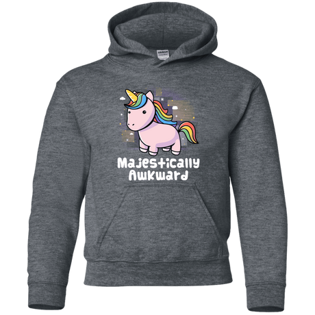 Sweatshirts Dark Heather / YS Majestically Awkward Youth Hoodie