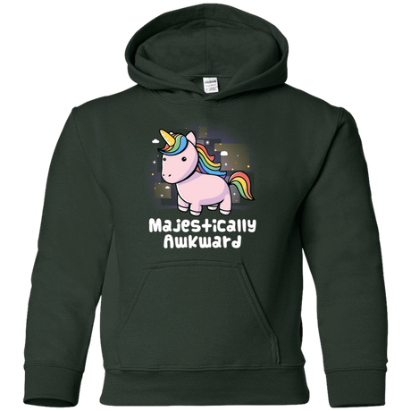 Sweatshirts Forest Green / YS Majestically Awkward Youth Hoodie