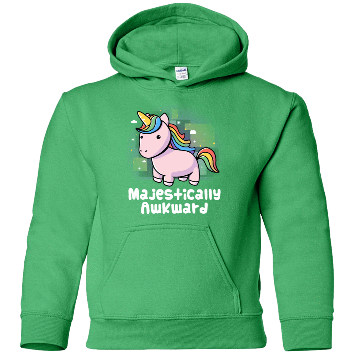 Sweatshirts Irish Green / YS Majestically Awkward Youth Hoodie