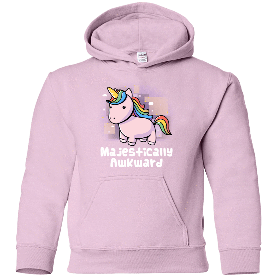 Sweatshirts Light Pink / YS Majestically Awkward Youth Hoodie