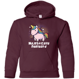 Sweatshirts Maroon / YS Majestically Awkward Youth Hoodie