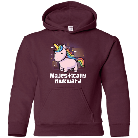 Sweatshirts Maroon / YS Majestically Awkward Youth Hoodie