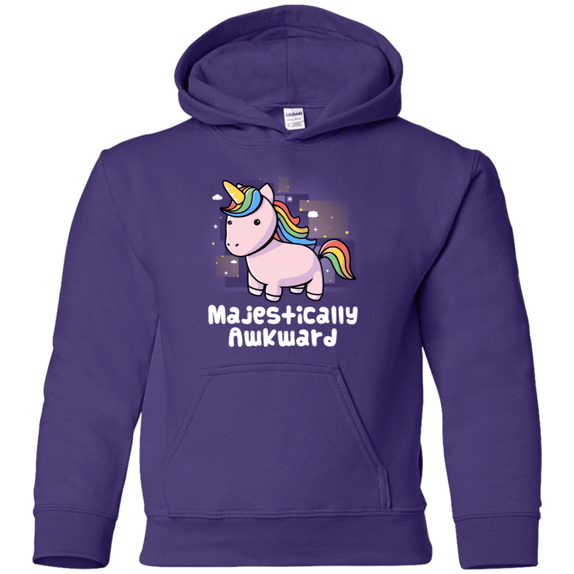 Sweatshirts Purple / YS Majestically Awkward Youth Hoodie