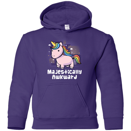 Sweatshirts Purple / YS Majestically Awkward Youth Hoodie