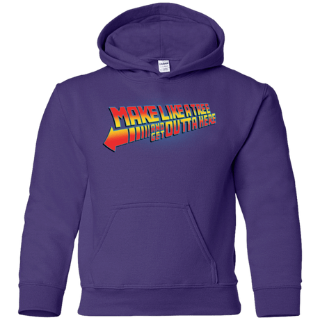 Sweatshirts Purple / YS Make Like A Tree Youth Hoodie