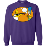 Sweatshirts Purple / Small Make Up Gun Crewneck Sweatshirt