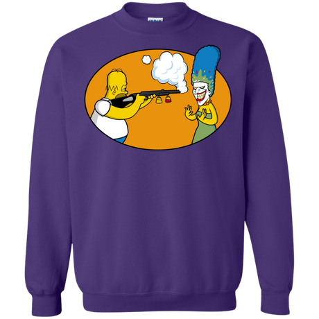 Sweatshirts Purple / Small Make Up Gun Crewneck Sweatshirt