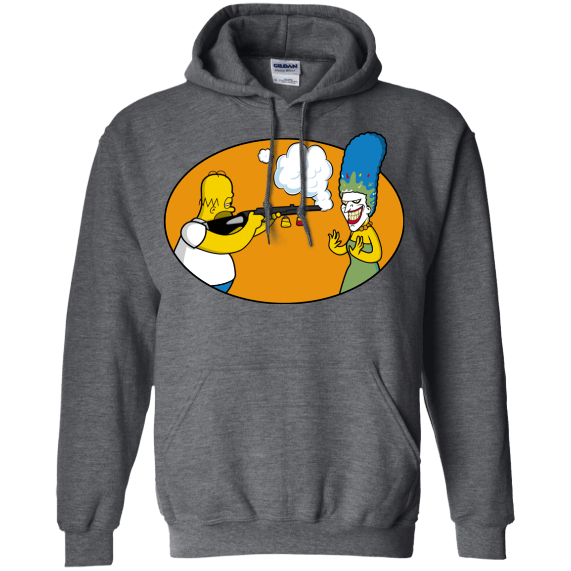 Sweatshirts Dark Heather / Small Make Up Gun Pullover Hoodie