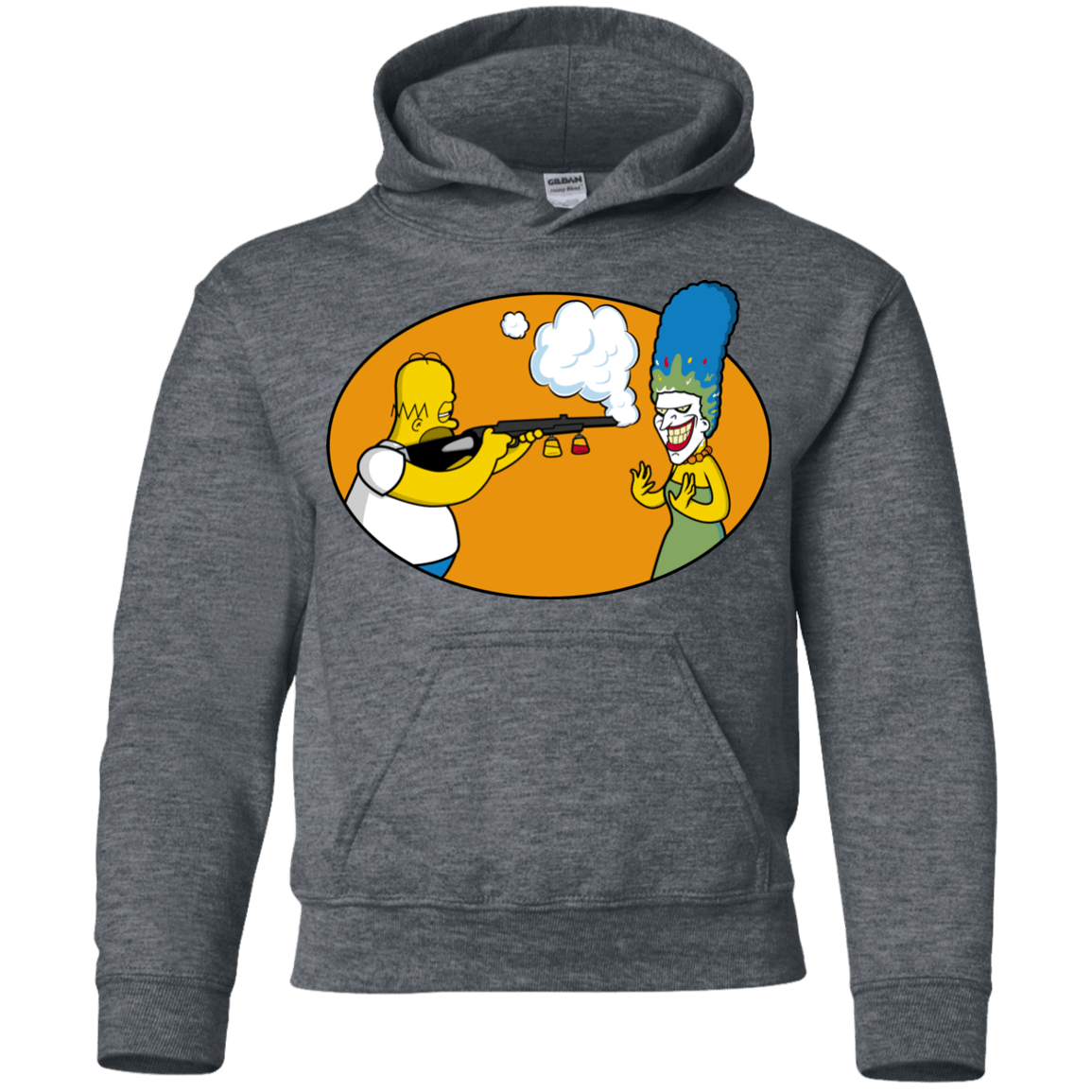 Sweatshirts Dark Heather / YS Make Up Gun Youth Hoodie