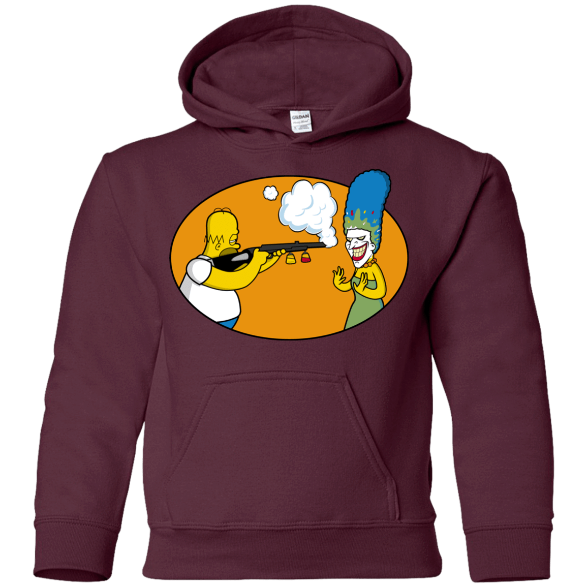 Sweatshirts Maroon / YS Make Up Gun Youth Hoodie