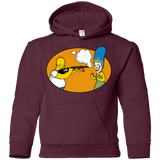 Sweatshirts Maroon / YS Make Up Gun Youth Hoodie