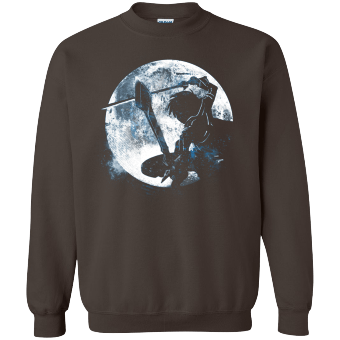 Sweatshirts Dark Chocolate / Small Male Gamer Moon Crewneck Sweatshirt