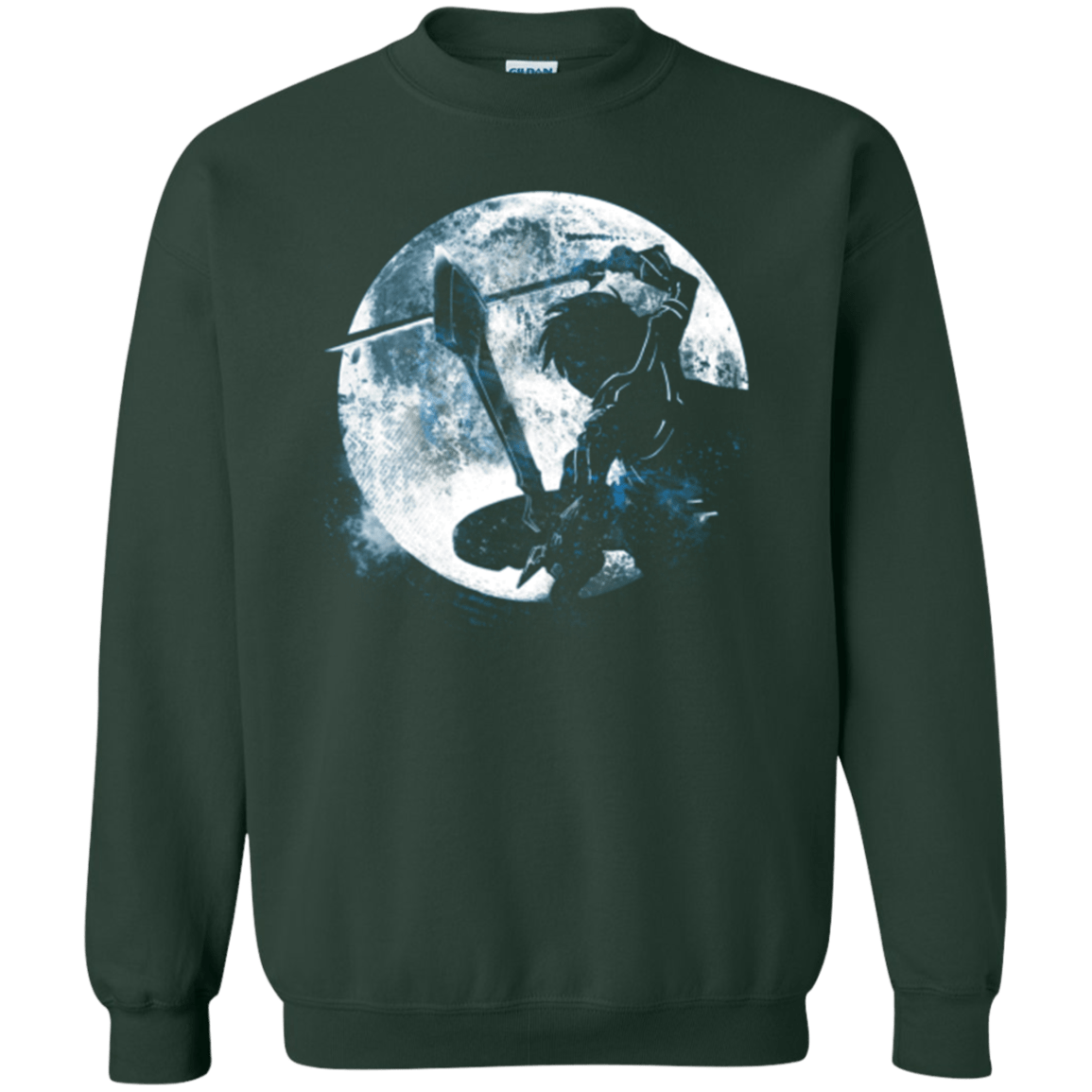 Sweatshirts Forest Green / Small Male Gamer Moon Crewneck Sweatshirt